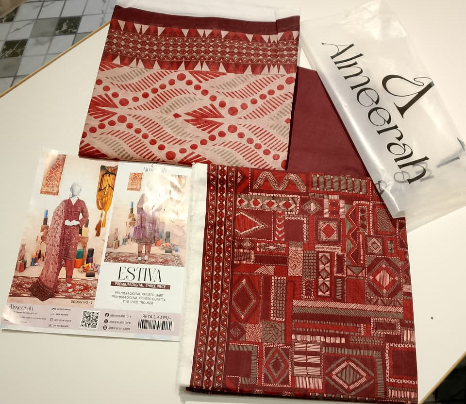 Almirah 3 Piece lawn suit – Premium Collection